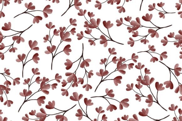 Download Red Petal Seamless Pattern for Fabric - Petal Collection