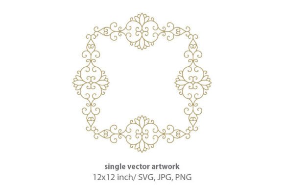 Download Elegant Luxury Scroll Label Vector Frame - Vector frame Collection