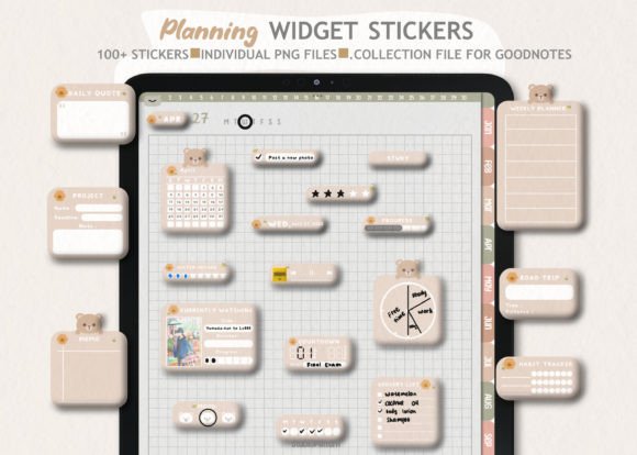 Download Planning Widget Digital Stickers - Digital stickers Collection