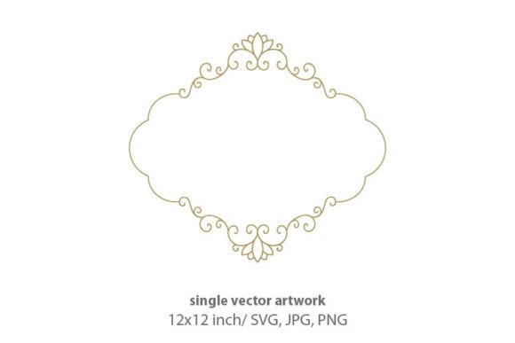 Download Elegant Luxury Scroll Label Vector Frame - Vector frame Collection