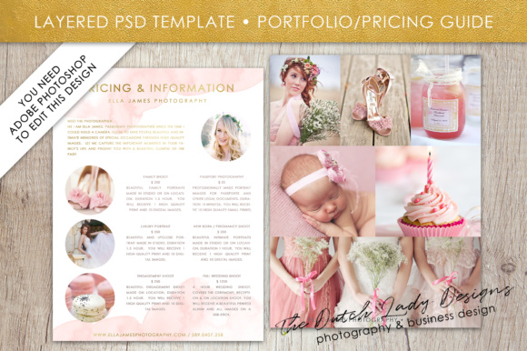 Download Price List &amp; Portfolio Page for Photographers - For photographers Collection