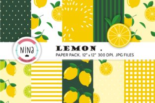 Download Lemon Digital Paper Pack, Lemon Pattern - Lemon pattern Collection