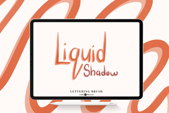 Download Liquid Shadow Procreate Lettering Brush - Liquid Collection