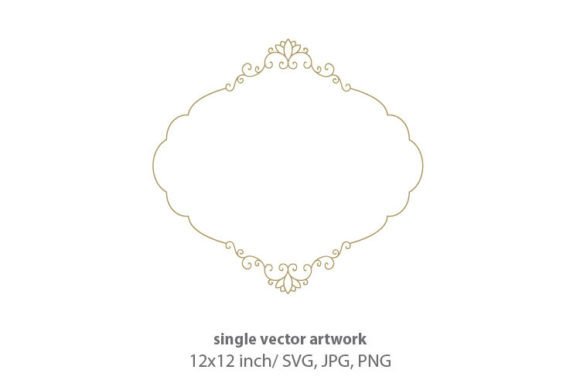 Download Elegant Luxury Scroll Label Vector Frame - Vector frame Collection