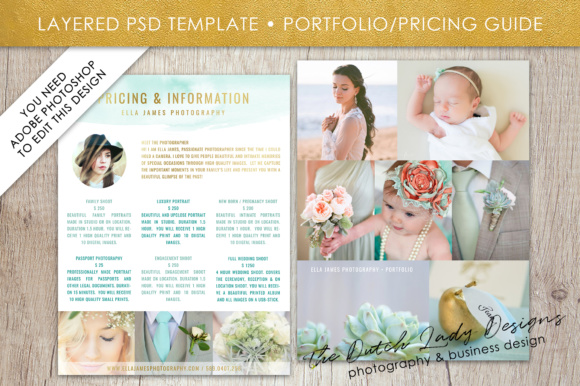 Download Price List &amp; Portfolio Page for Photographers - For photographers Collection