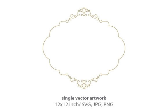 Download Elegant Luxury Scroll Label Vector Frame - Vector frame Collection
