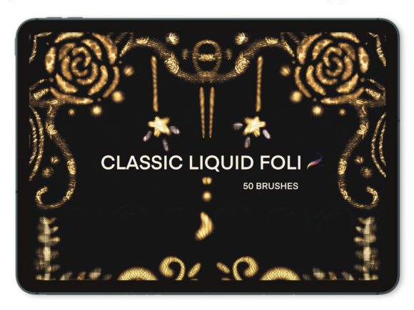 Download 50 Procreate Liquid Foil (Set Classic ) - Liquid Collection