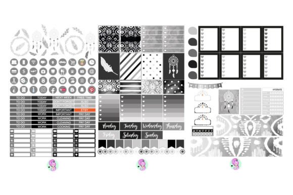 Download Boho Stickers, ECLP Digital Stickers - Digital stickers Collection