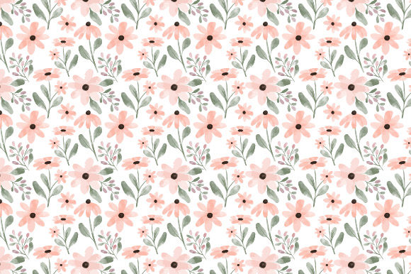 Download Peach Petal Flower Watercolor Pattern - Petal Collection