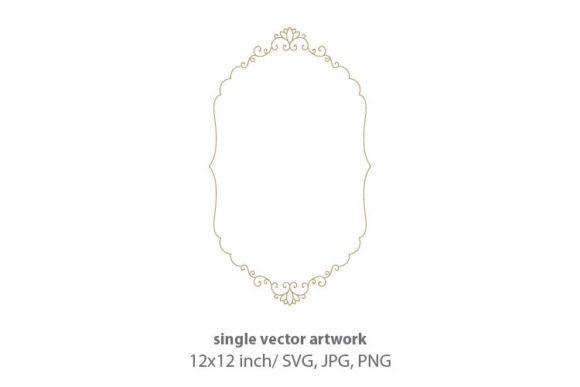 Download Elegant Luxury Scroll Label Vector Frame - Vector frame Collection